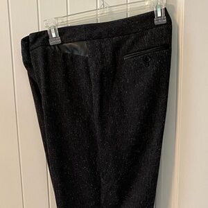 Rafaella Curvy 12 ladies slacks, grey. Zip front. Faux leather front pockets EUC